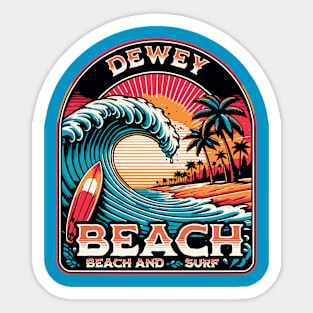 Dewey Beach Surf Sticker